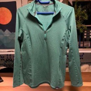 Patagonia Capilene Thermal Weight Zip-Neck - Women's, green, size small